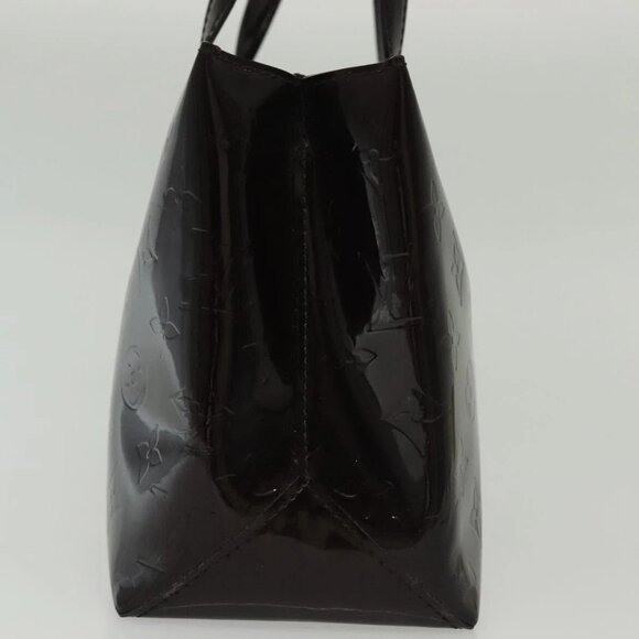 LOUIS VUITTON Monogram Vernis Wilshire PM Hand Bag Amarante - Picture 5 of 15